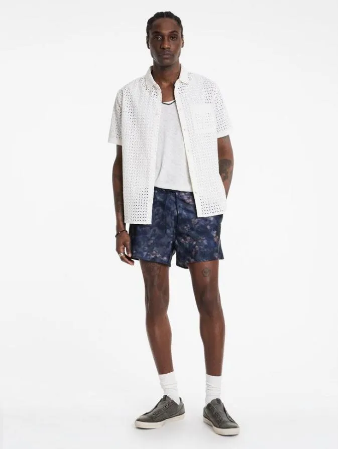 Men Shorts And Swimwear John Varvatos MAUI SWIM SHORTS Deep Blue