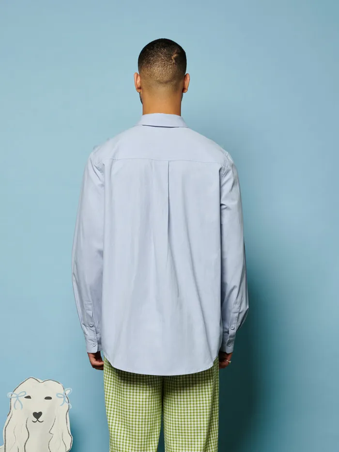 Men Sister Jane Shirts Penny Tulle Bow Shirt Pale Blue