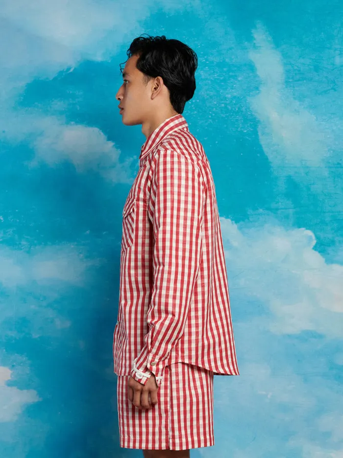 Men Sister Jane Shirts Stables Gingham Shirt Gingham Red