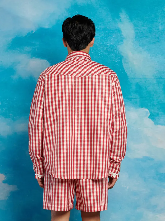 Men Sister Jane Shirts Stables Gingham Shirt Gingham Red