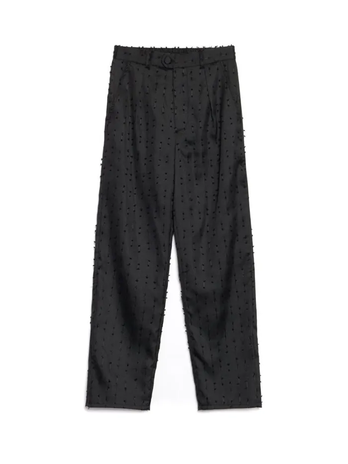 Men Sister Jane Trousers Layne Texture Trousers Coal Black