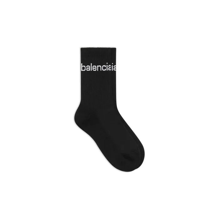 Men Socks Balenciaga Balcom Socks In Black
