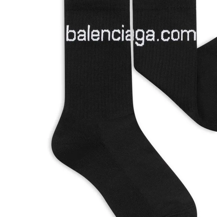 Men Socks Balenciaga Balcom Socks In Black