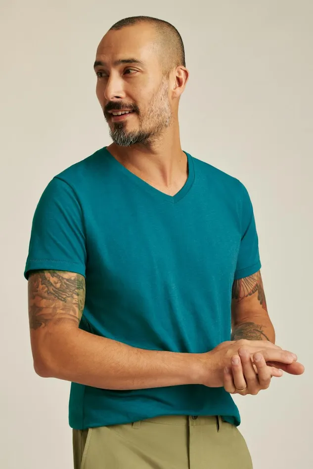 Men Soft Everyday Tee Deep Blue Lagoon Bonobos Short Sleeve Tees
