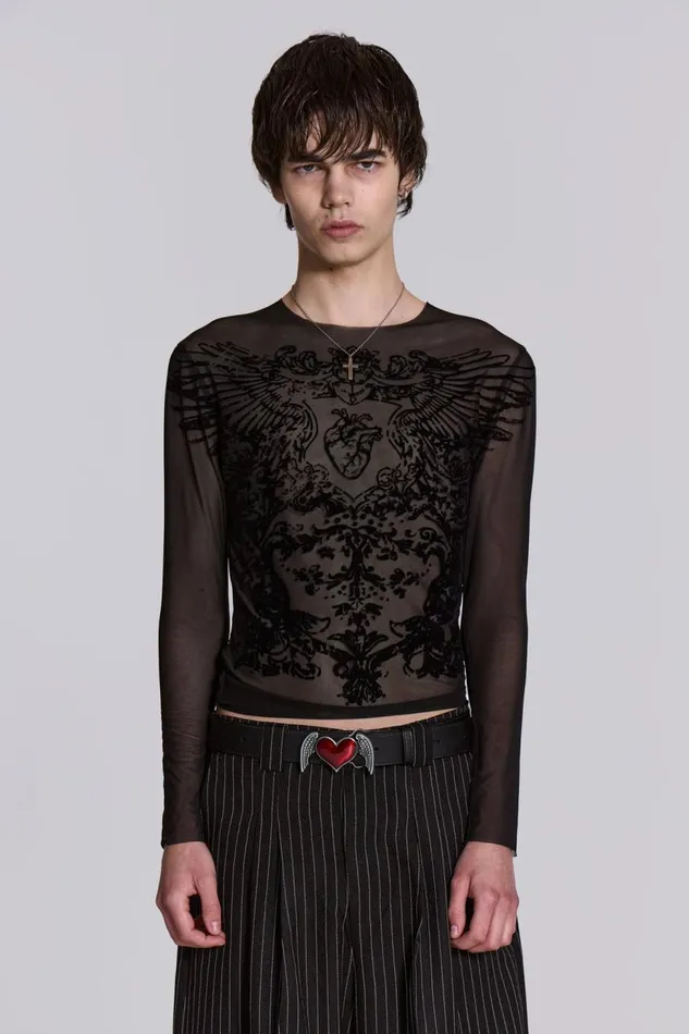 Men Spirit Mesh Top Jaded London TShirts and Vests