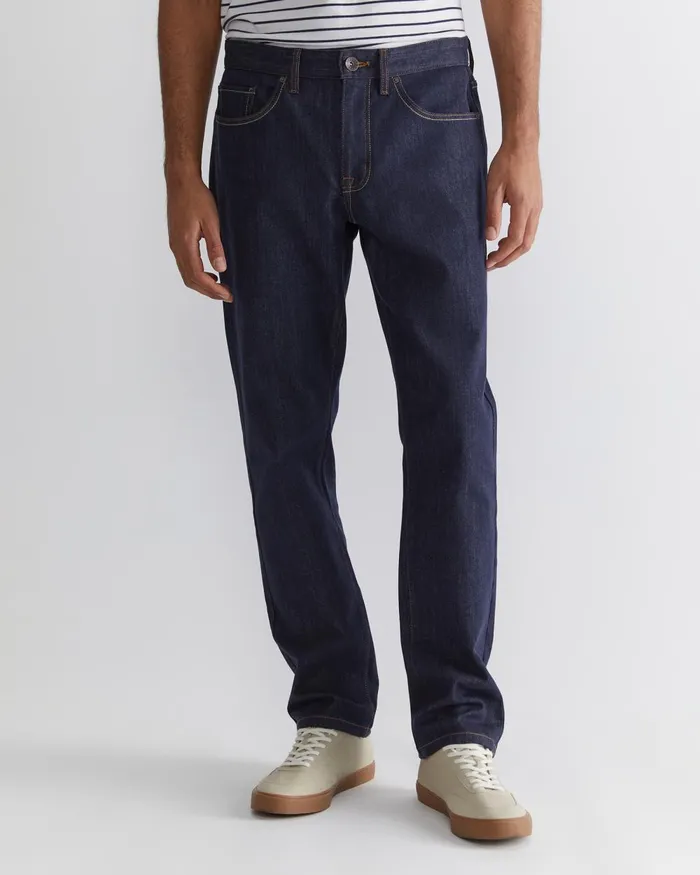 Men Sportscraft Denim and Jeans Grayson Straight Jean Raw Indigo