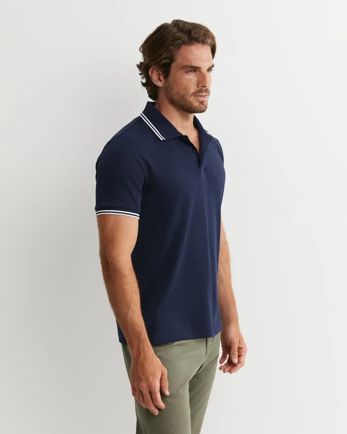 Men Sportscraft TShirts and Polos Manning Short Sleeve Polo Navy