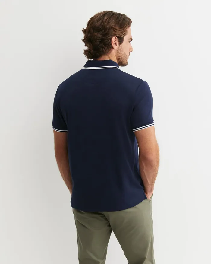 Men Sportscraft TShirts and Polos Manning Short Sleeve Polo Navy