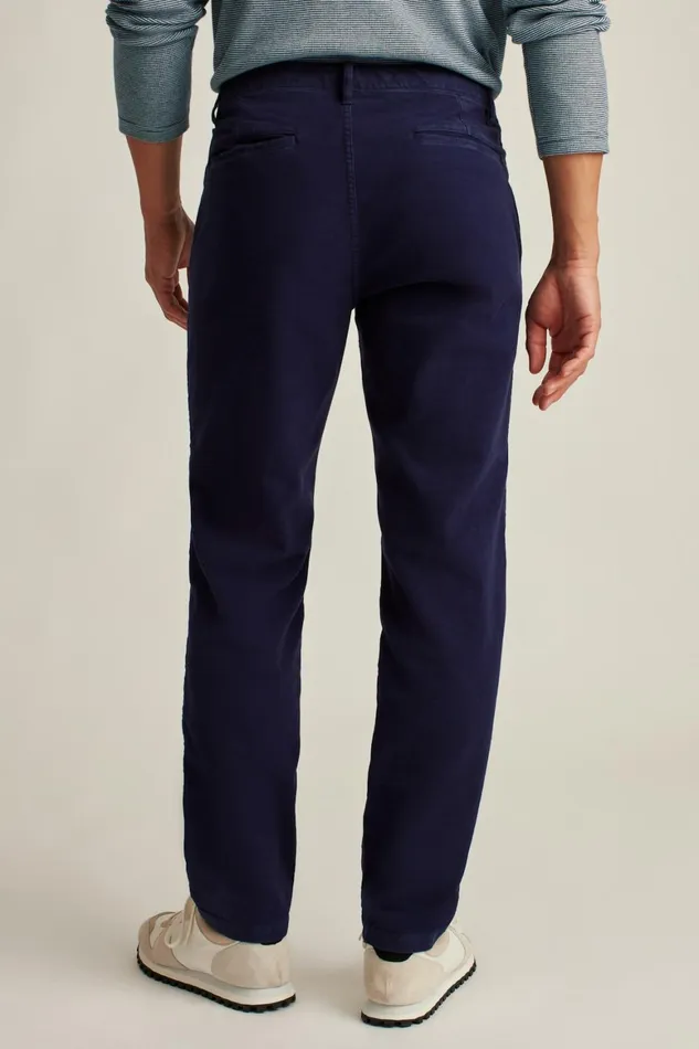 Men Stretch Italian Moleskin Trouser Maritime Blue Bonobos Dress Pants