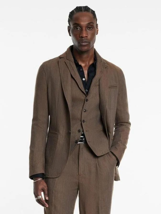 Men Suit Jackets John Varvatos ALLEN JACKET Chamois