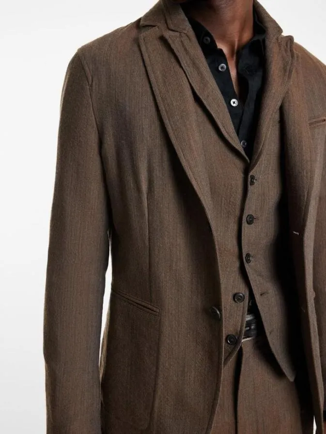 Men Suit Jackets John Varvatos ALLEN JACKET Chamois