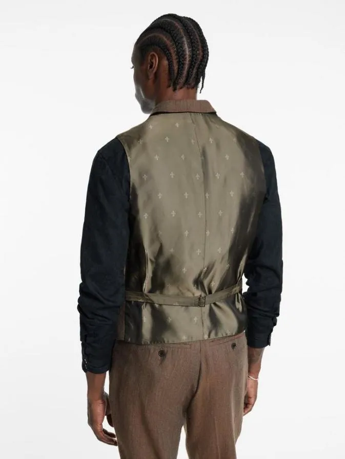 Men Suit Jackets John Varvatos WOODWARD VEST Chamois