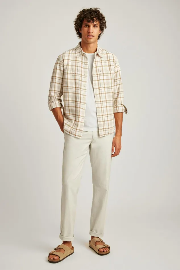 Men Sunset Overshirt Rye Ireland Plaid Bonobos Casual Shirts