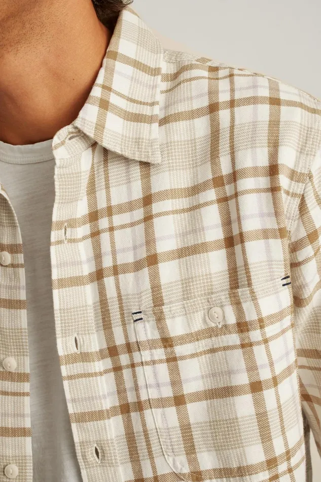 Men Sunset Overshirt Rye Ireland Plaid Bonobos Casual Shirts