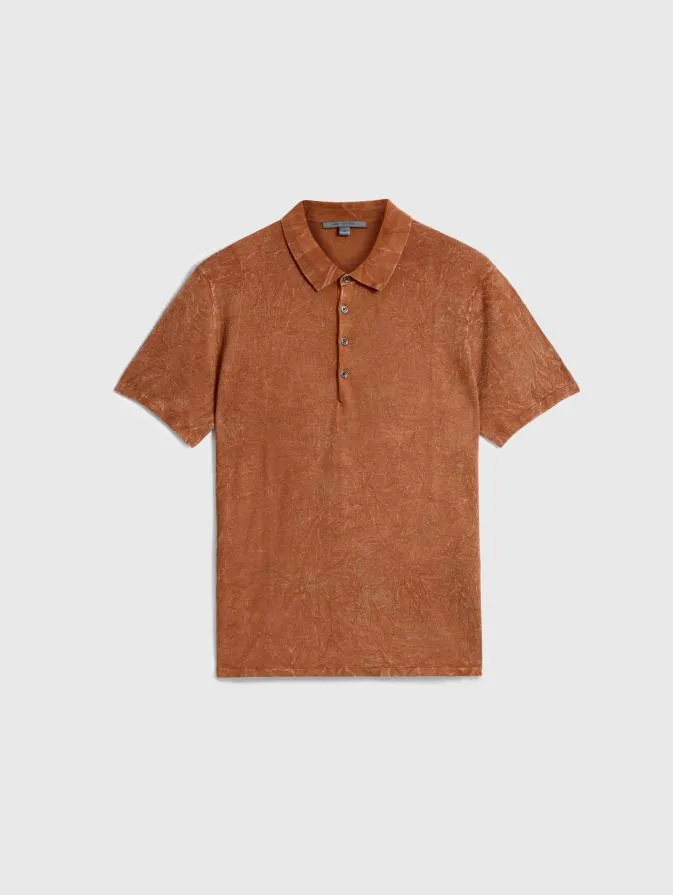 Men Sweaters John Varvatos CHATHAM POLO Hazelnut