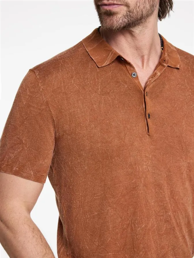 Men Sweaters John Varvatos CHATHAM POLO Hazelnut