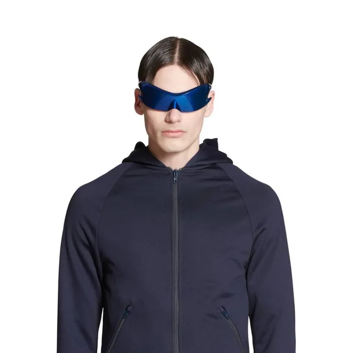 Men Sweatshirts and Hoodies Balenciaga Unity Sports Icon Inflatable Zipup Hoodie Medium Fit In Dark Navy