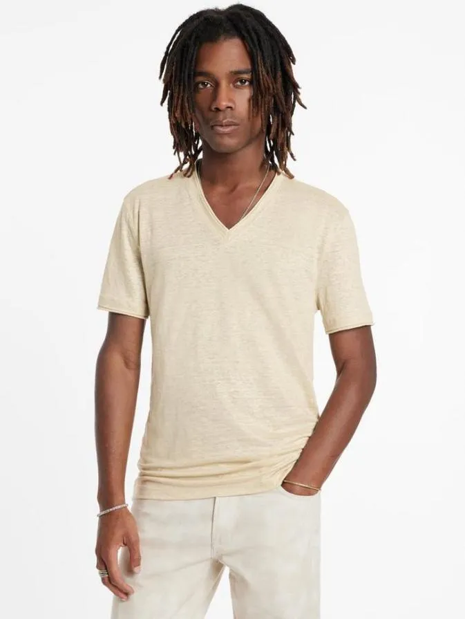 Men TShirts John Varvatos WOOSTER VNECK Light Khaki