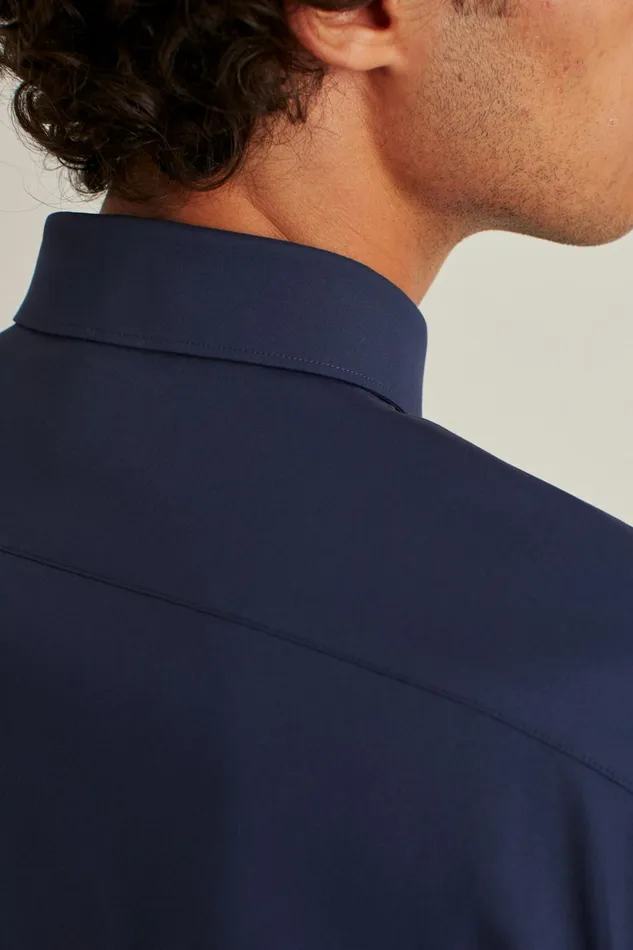 Men Tech Button Down Shirt Navy Bonobos Casual Shirts