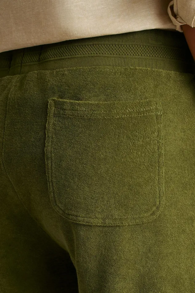 Men Terry Short Olive Green Drab Bonobos Casual Shorts