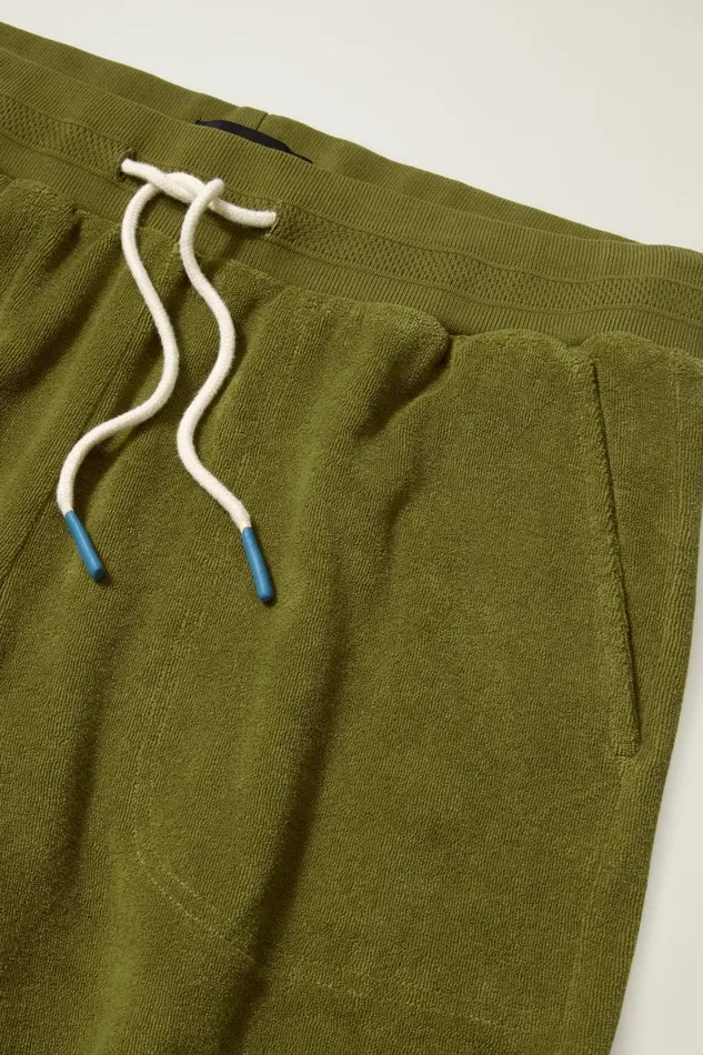 Men Terry Short Olive Green Drab Bonobos Casual Shorts