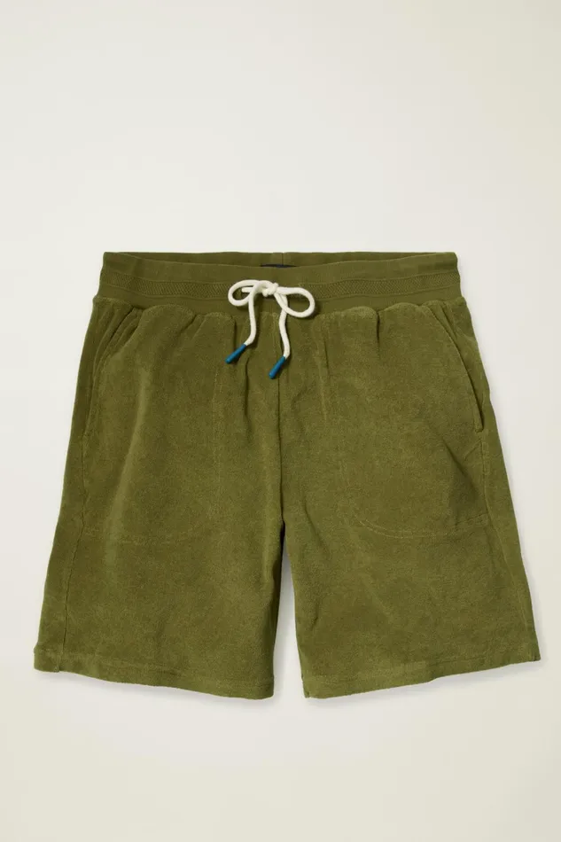Men Terry Short Olive Green Drab Bonobos Casual Shorts
