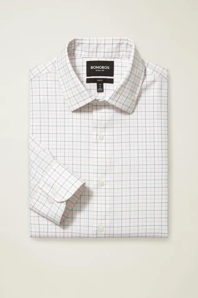 Men The Desk To Dinner Shirt Blue Orchid Plaid Bonobos Business Casual Shirts