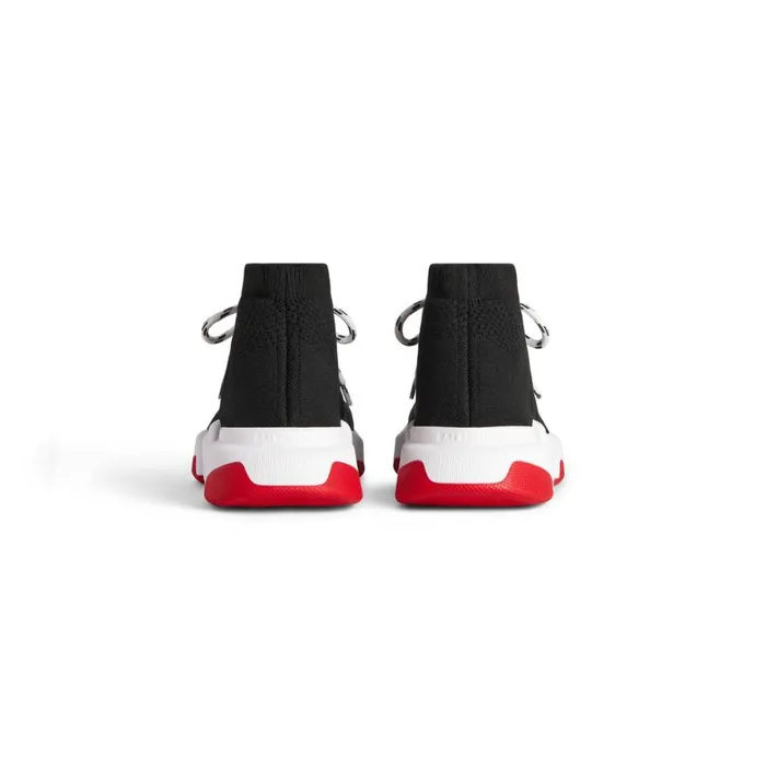 Men Trainers Balenciaga Speed 20 Laceup Recycled Knit Trainers In Black