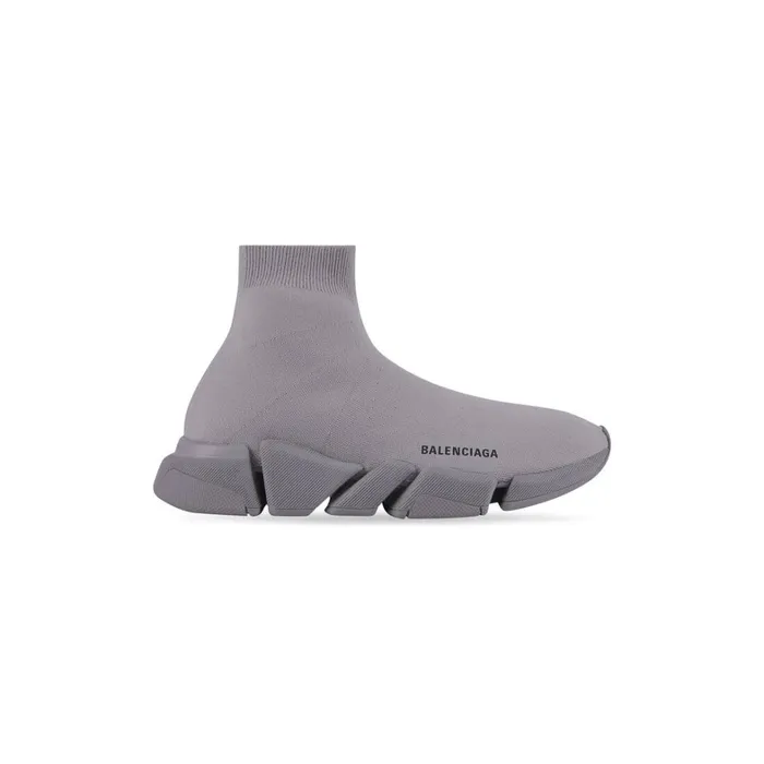 Men Trainers Balenciaga Speed 20 Monocolor Recycled Knit Trainers In Grey