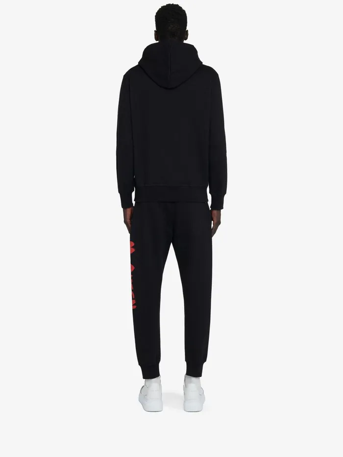 Men Trousers Alexander McQueen Mcqueen Graffiti Joggers Black