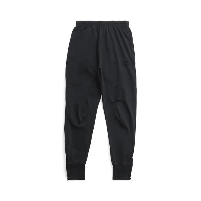 Men Trousers Balenciaga 3b Sports Icon Loose Leggings In Black Faded