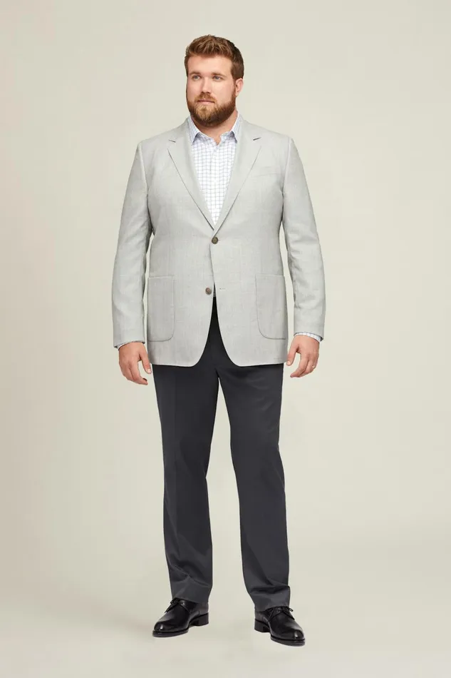 Men Unconstructed Italian Wool Blazer Extended Sizes Light Grey Bonobos Blazers and Sport Coats Men Unconstructed Italian Wool Blazer Extended Sizes Light Grey Bonobos Blazers and Sport Coats