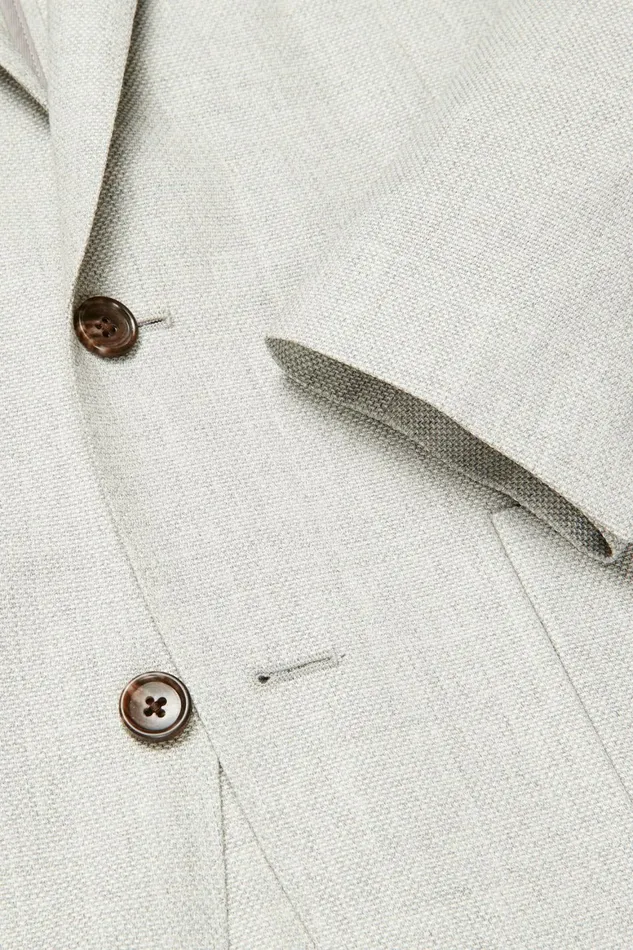 Men Unconstructed Italian Wool Blazer Extended Sizes Light Grey Bonobos Blazers and Sport Coats
