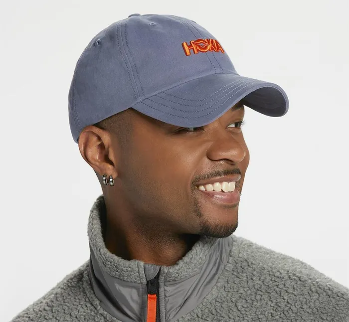MenWomen All Gender Casual Hat Blue Grey Vermilion Orange HOKA ONE ONE Accessories
