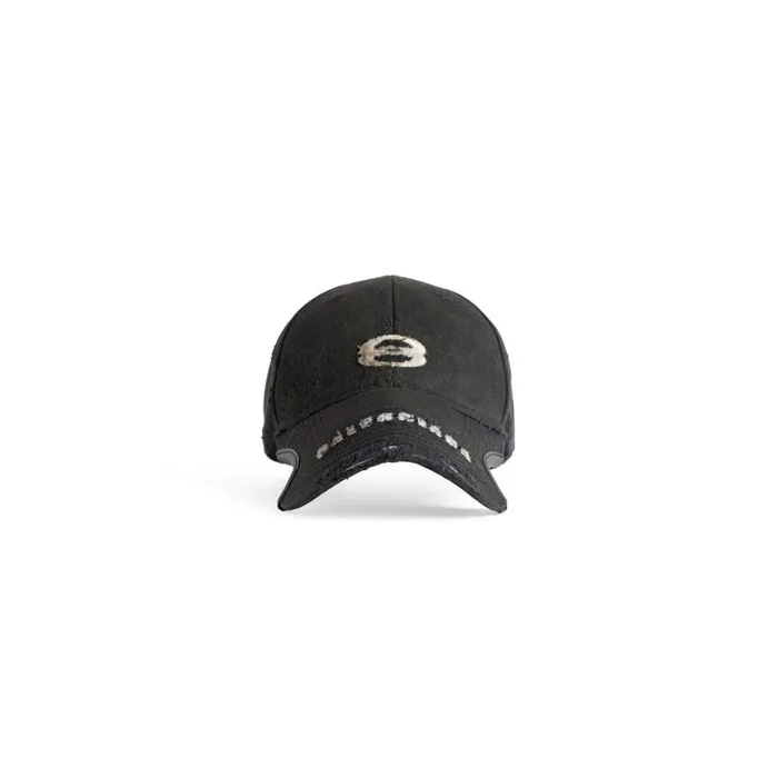 MenWomen Scarves and Caps Balenciaga Unity Sports Icon Cap In Blackwhite