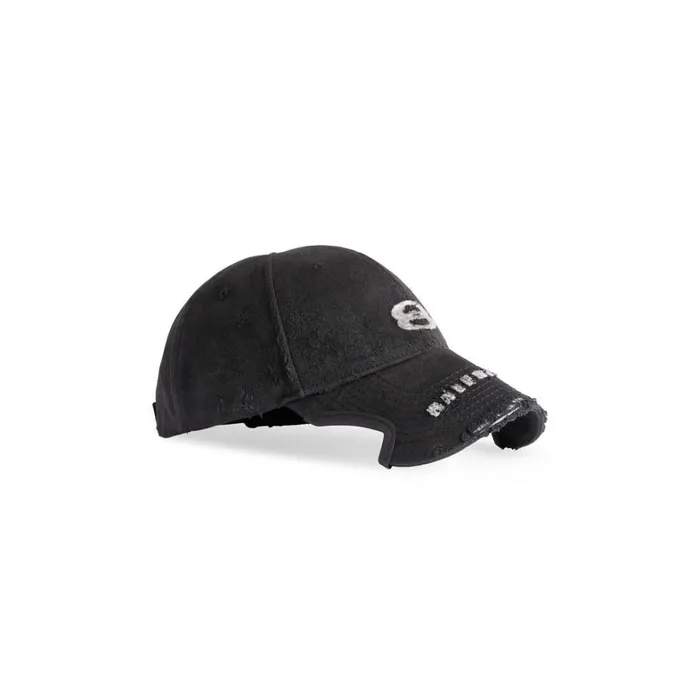 MenWomen Scarves and Caps Balenciaga Unity Sports Icon Cap In Blackwhite