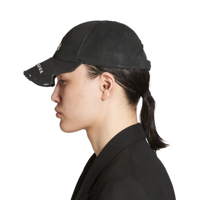 MenWomen Scarves and Caps Balenciaga Unity Sports Icon Cap In Blackwhite