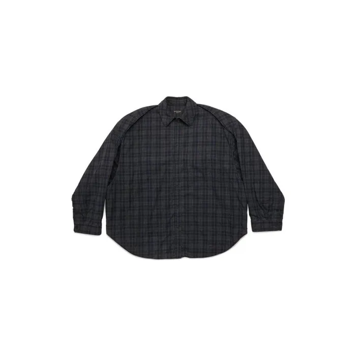 MenWomen Tops and Shirts Balenciaga Detachable Sleeves Shirt Large Fit In Grey