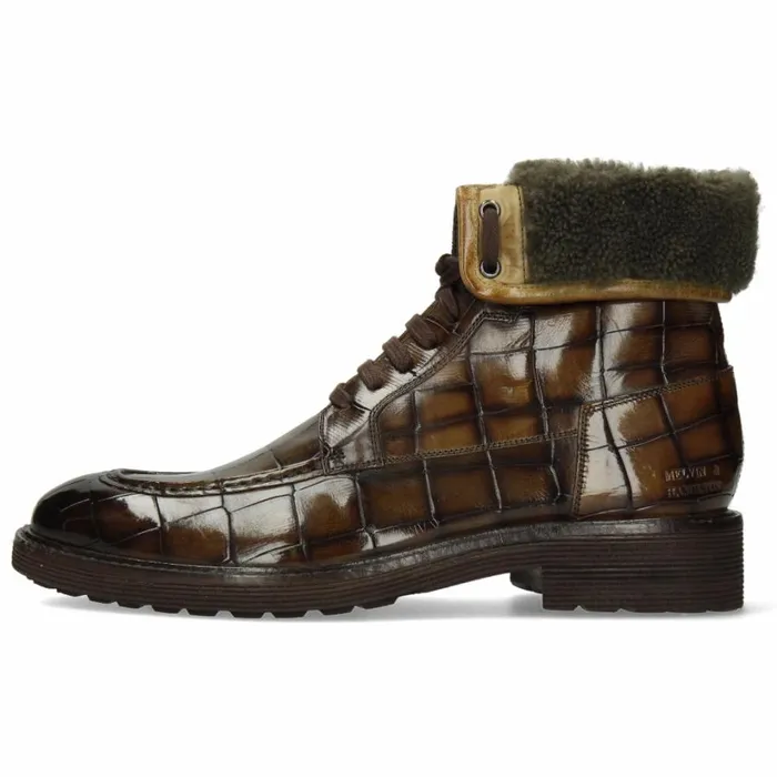 Mens Ankle Boots Melvin and Hamilton Trevor 31 Brown