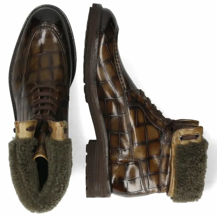 Mens Ankle Boots Melvin and Hamilton Trevor 31 Brown