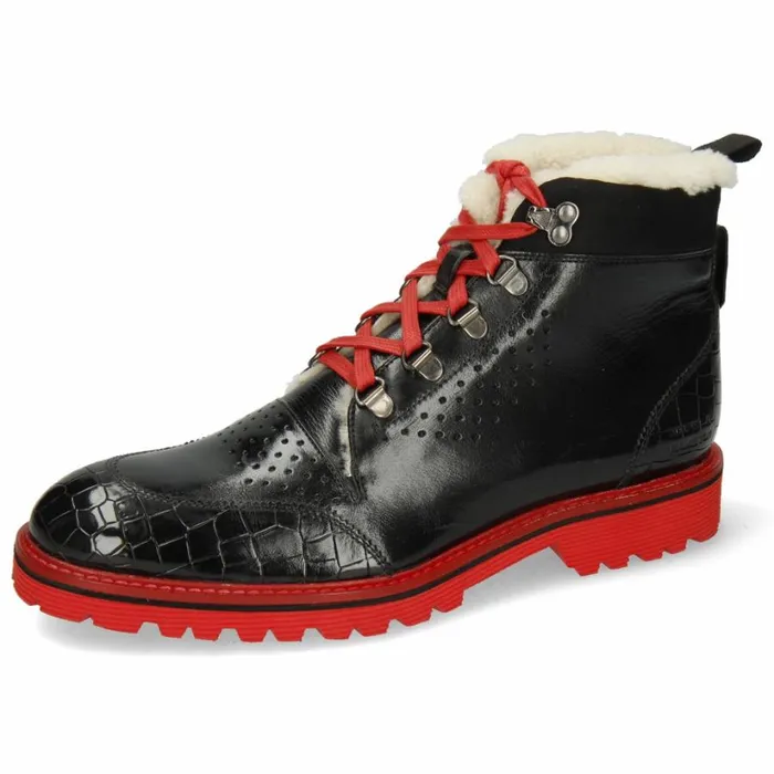 Mens Ankle Boots Melvin and Hamilton Trevor 5 Black