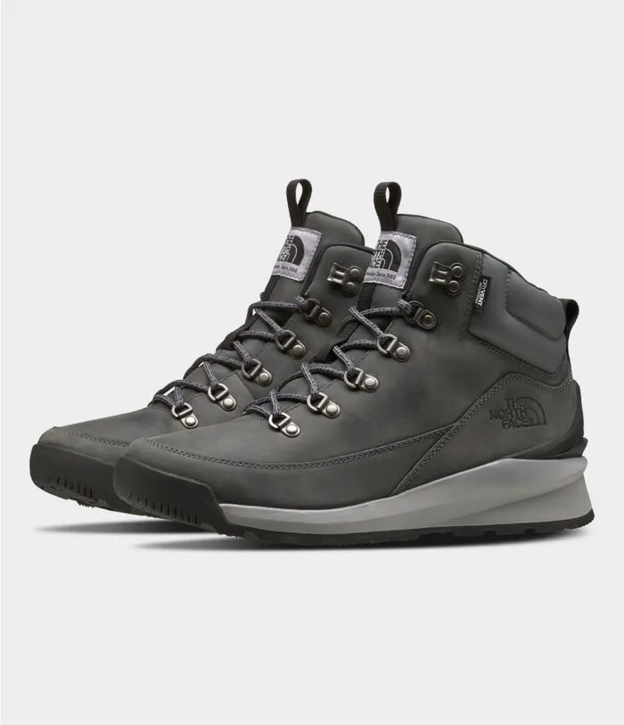 Mens BackToBerkeley Mid WP Zinc Greytnf Black The North Face Winter Boots
