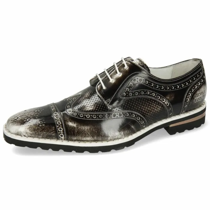 Mens Derbies Melvin and Hamilton Clark 45 Black