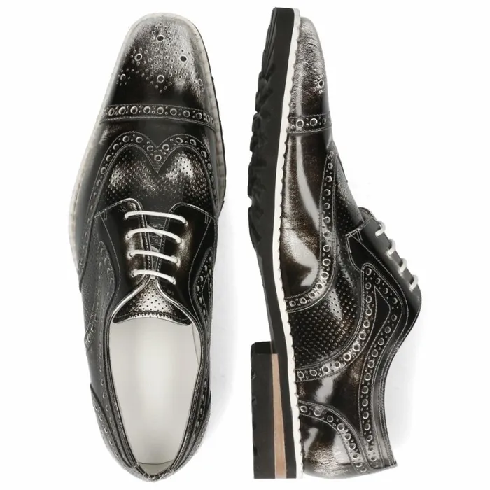Mens Derbies Melvin and Hamilton Clark 45 Black