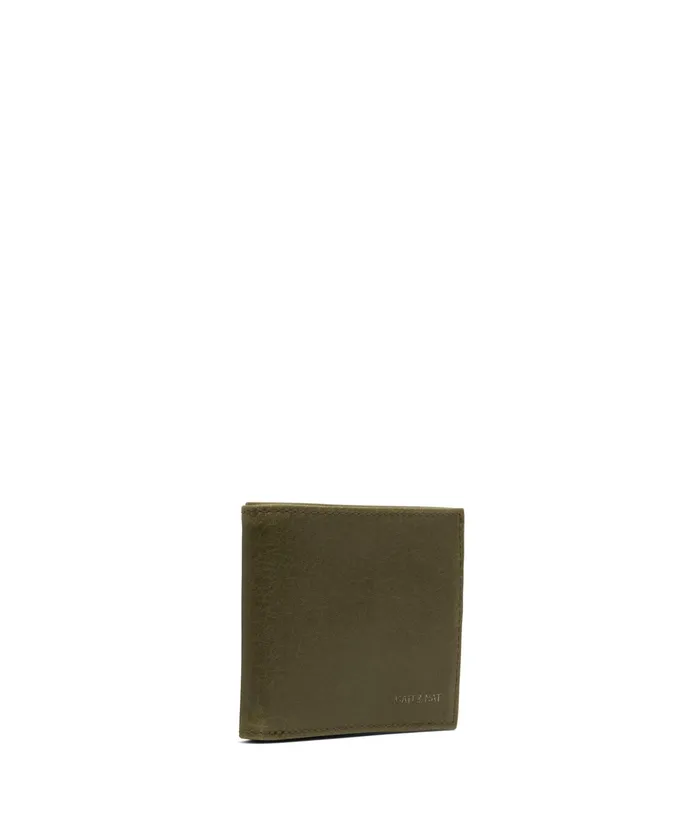 Mens Rubben Vegan Folded Wallet 8211 Vintage Olive Matt and Nat Wallets