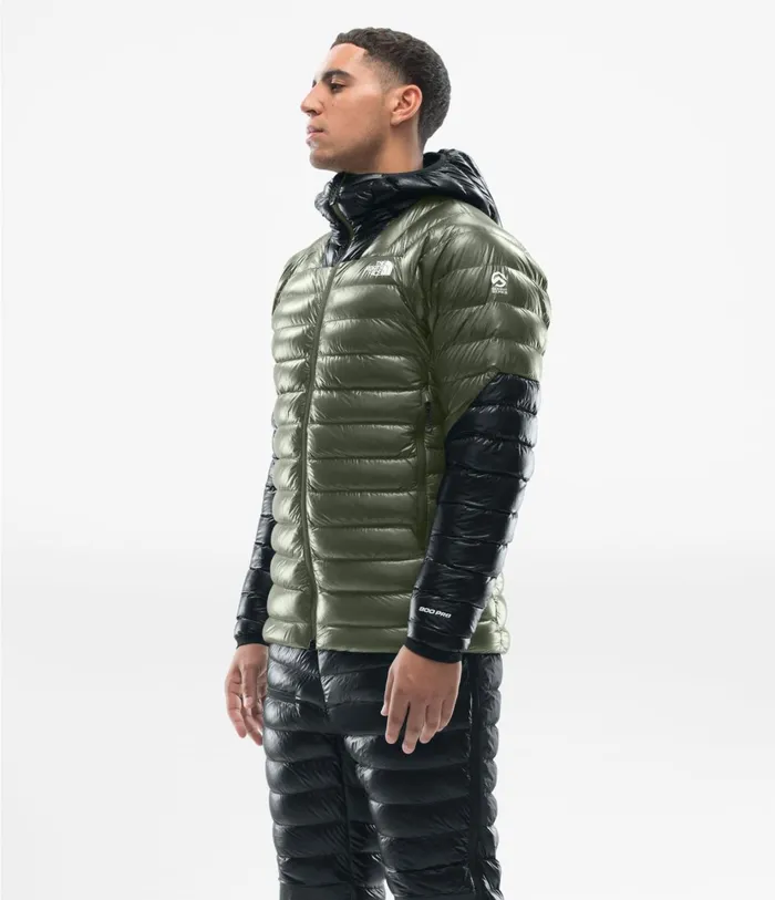 Mens Summit L3 Down Hoodie New Taupe Greentnf Black The North Face Insulated and Down Jackets