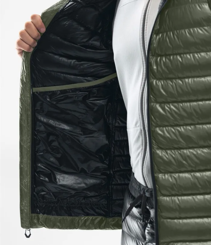 Mens Summit L3 Down Hoodie New Taupe Greentnf Black The North Face Insulated and Down Jackets
