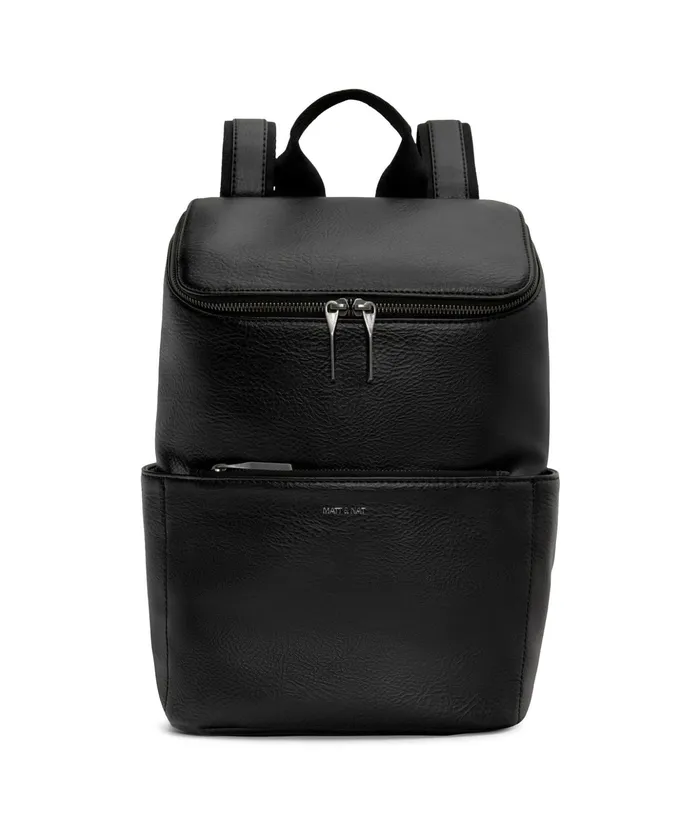 MensWomen Brave Vegan Backpack 8211 Dwell Black Matt and Nat Backpacks