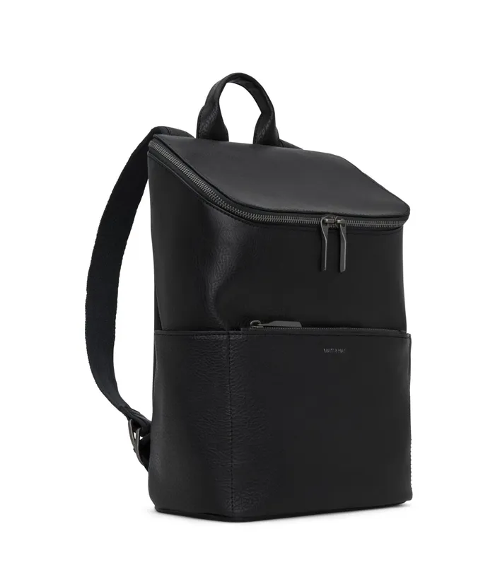 MensWomen Brave Vegan Backpack 8211 Dwell Black Matt and Nat Backpacks