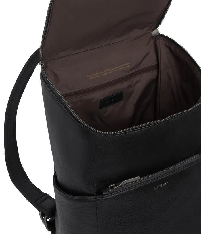 MensWomen Brave Vegan Backpack 8211 Dwell Black Matt and Nat Backpacks